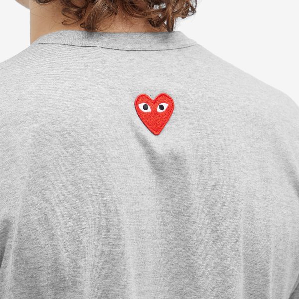 Comme des Garçons Play Red Heart Neck Logo T-Shirt