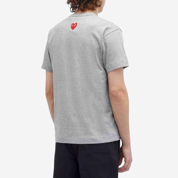 Comme des Garçons Play Red Heart Neck Logo T-Shirt