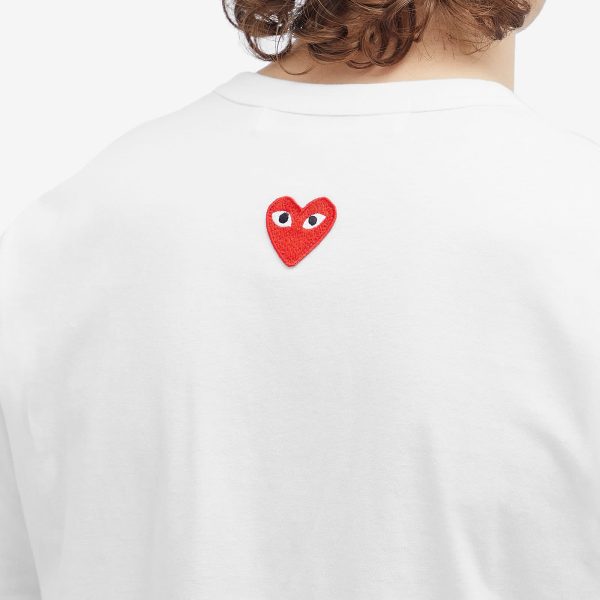 Comme des Garçons Play Red Heart Neck Logo T-Shirt