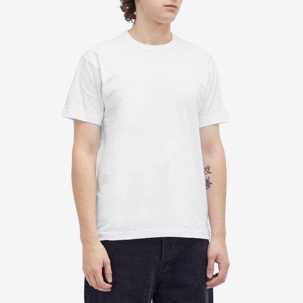 Comme des Garçons Play Red Heart Neck Logo T-Shirt