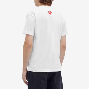 Comme des Garçons Play Red Heart Neck Logo T-Shirt