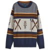 KAVU Highline Jacquard Crew Neck Jumper