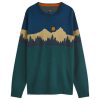 KAVU Highline Jacquard Crew Neck Jumper