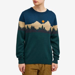 KAVU Highline Jacquard Crew Neck Jumper