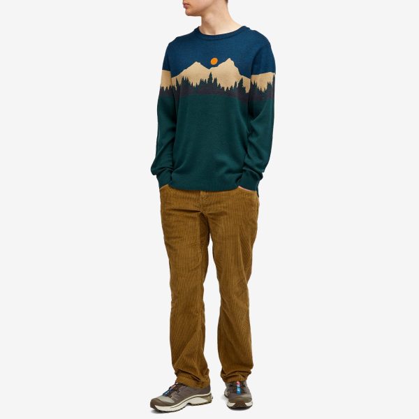 KAVU Highline Jacquard Crew Neck Jumper