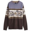 KAVU Highline Jacquard Crew Neck Jumper