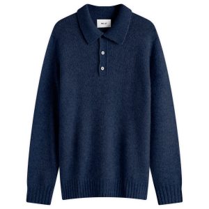 NN07 Lee Long Sleeve Merino Polo