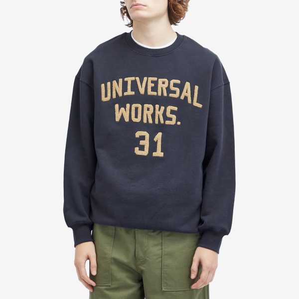 Universal Works Embroidered Crew Sweatshirt