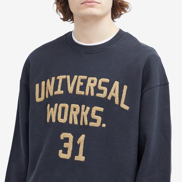 Universal Works Embroidered Crew Sweatshirt