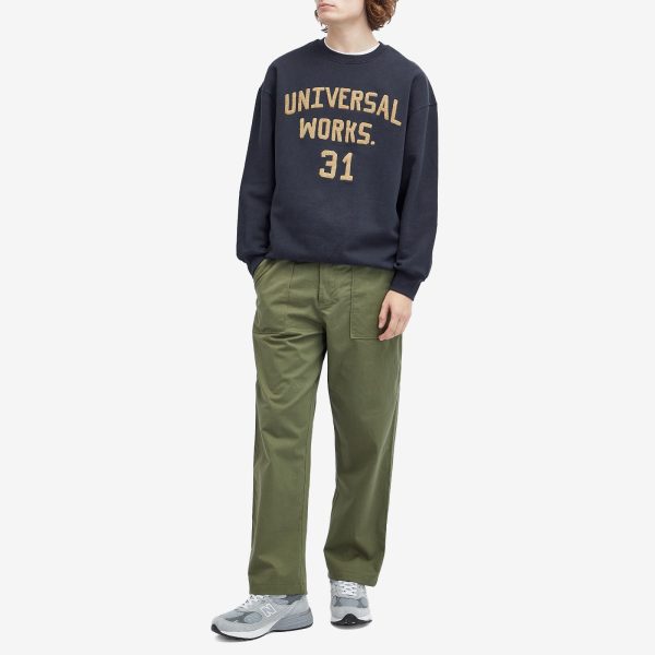 Universal Works Embroidered Crew Sweatshirt