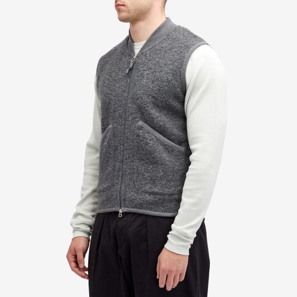 Universal Works Wool Fleece Zip Waistcoat