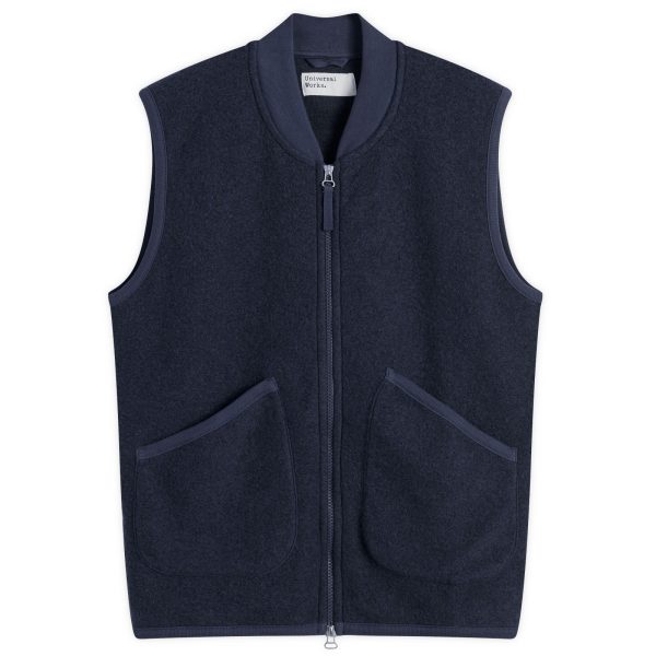 Universal Works Wool Fleece Zip Waistcoat