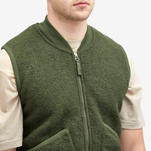 Universal Works Wool Fleece Zip Waistcoat