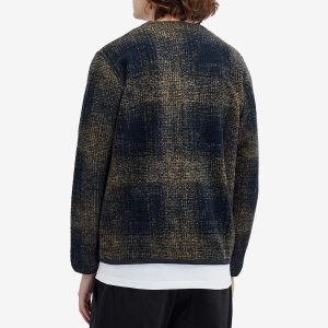 Universal Works Check Wool Fleece Cardigan