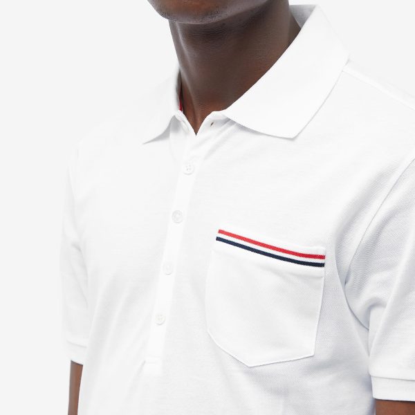 Thom Browne Mercerised Pique Pocket Polo