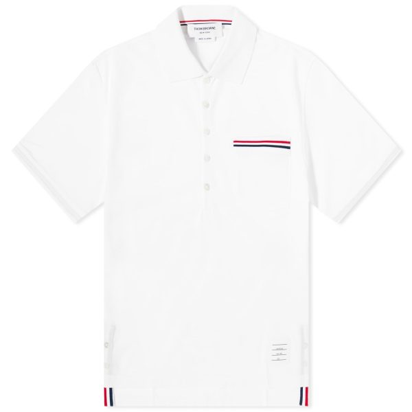 Thom Browne Mercerised Pique Pocket Polo