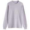 Auralee Wool Waffle Thermal Long Sleeve T-Shirt