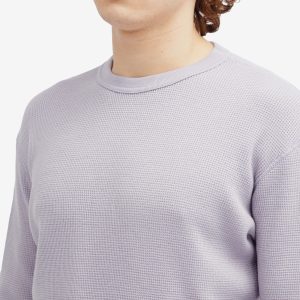 Auralee Wool Waffle Thermal Long Sleeve T-Shirt