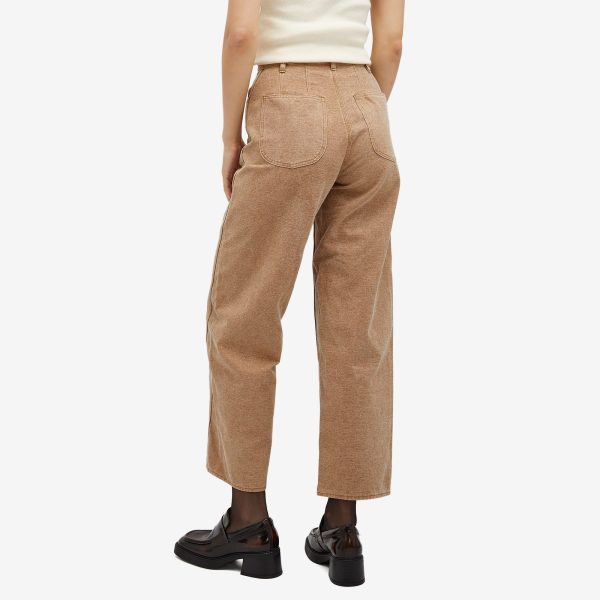 Auralee Washed Organic Canvas Pants