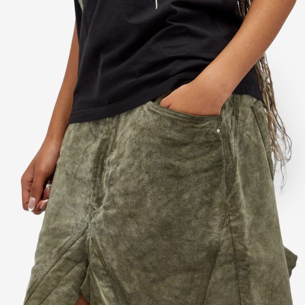 Rick Owens DRKSHDW Denim Midi Skirt