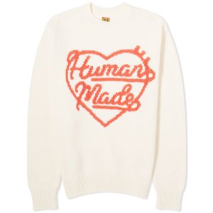 Human Made Knitted Heart Crew Neck Jumper