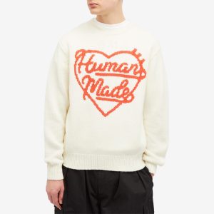 Human Made Knitted Heart Crew Neck Jumper