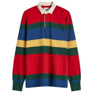 Drake's Multi Stripe Rugby Shirt