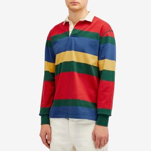 Drake's Multi Stripe Rugby Shirt