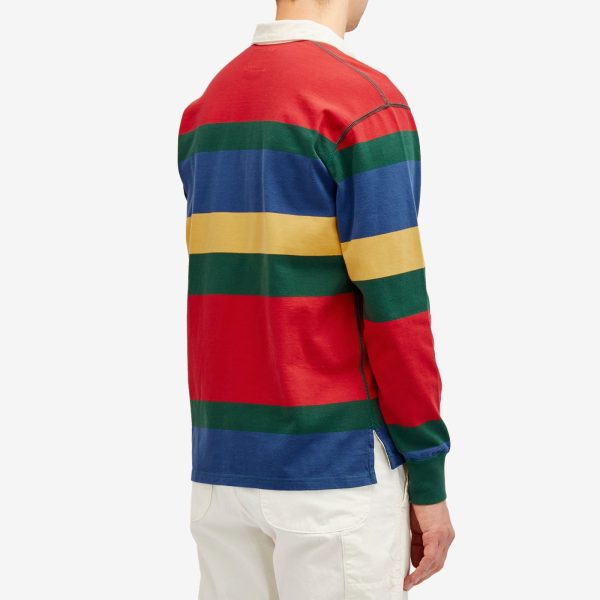 Drake's Multi Stripe Rugby Shirt