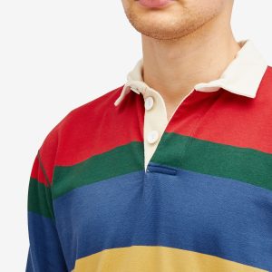 Drake's Multi Stripe Rugby Shirt