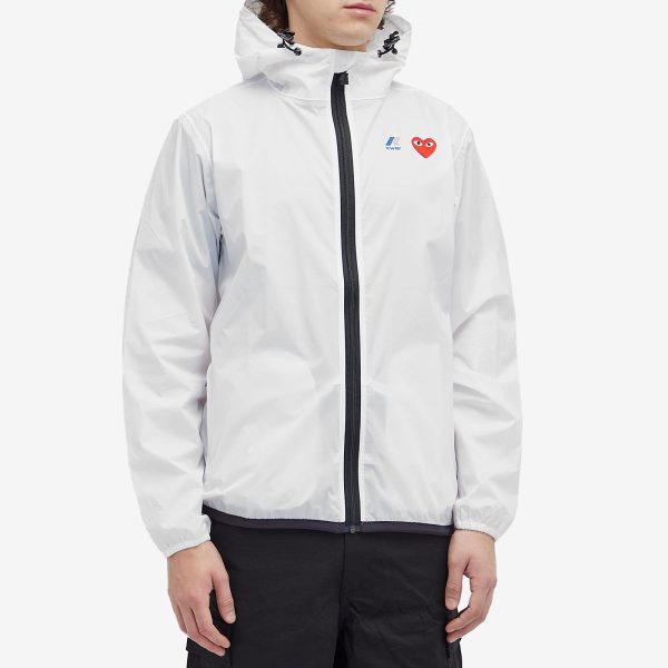 Comme des Garçons Play x K-Way Full Zip Packable Jacket