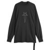 Rick Owens DRKSHDW Pentagram Jumbo Long Sleeve T-Shirt