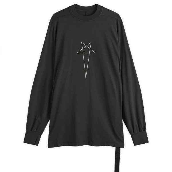 Rick Owens DRKSHDW Pentagram Jumbo Long Sleeve T-Shirt