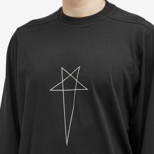 Rick Owens DRKSHDW Pentagram Jumbo Long Sleeve T-Shirt