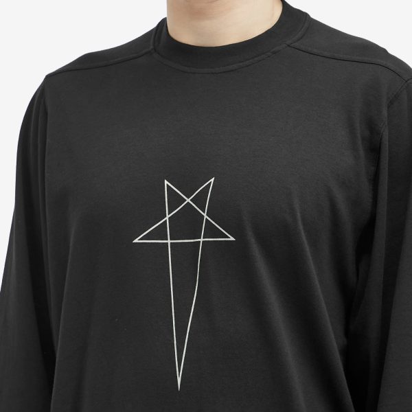 Rick Owens DRKSHDW Pentagram Jumbo Long Sleeve T-Shirt