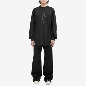 Rick Owens DRKSHDW Pentagram Jumbo Long Sleeve T-Shirt