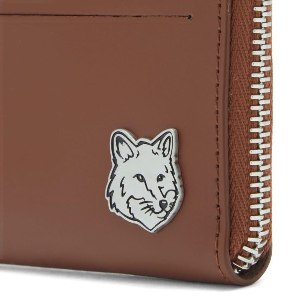 Maison Kitsune Fox Head Zipped Card Holder