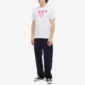 Comme des Garçons Play Red Heart Colour Heart T-Shirt