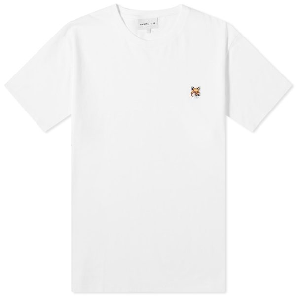 Maison Kitsune Fox Head Patch Regular T-Shirt