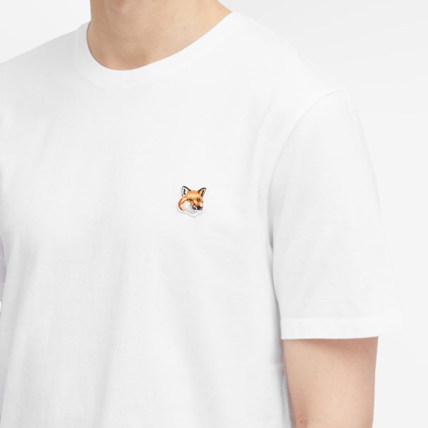 Maison Kitsune Fox Head Patch Regular T-Shirt