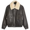 DUNST Unisex Fur Detachable Leather Blouson