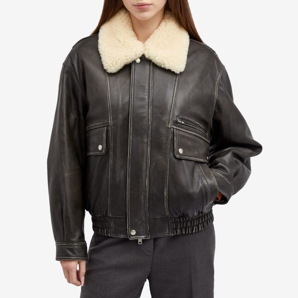 DUNST Unisex Fur Detachable Leather Blouson