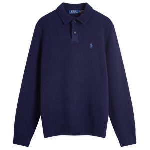 Polo Ralph Lauren Lambswool Knitted Long Sleeve Polo