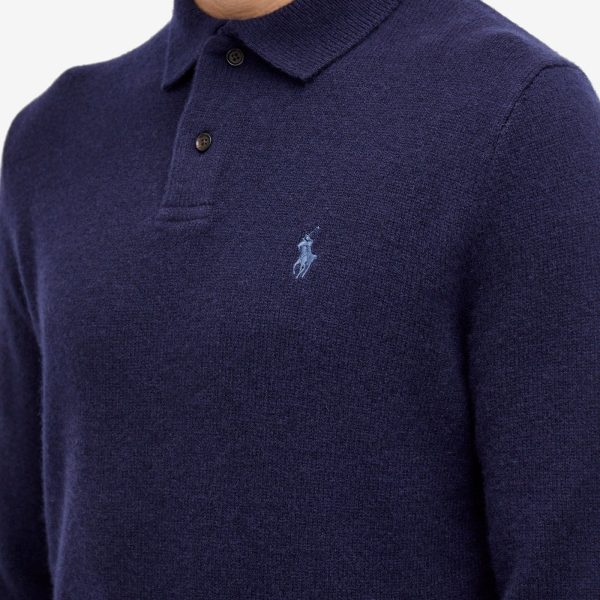 Polo Ralph Lauren Lambswool Knitted Long Sleeve Polo