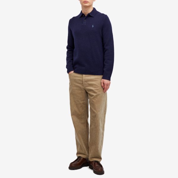 Polo Ralph Lauren Lambswool Knitted Long Sleeve Polo