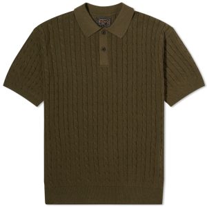 Beams Plus Cable Knit Polo