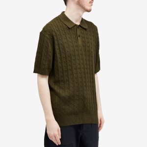 Beams Plus Cable Knit Polo