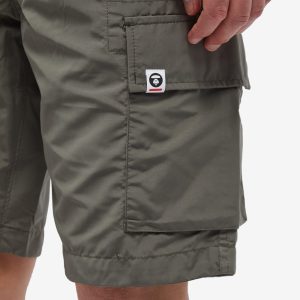 AAPE Now Silicon Badge Cargo Shorts