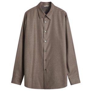 Auralee Superlight Checked Wool Shirt