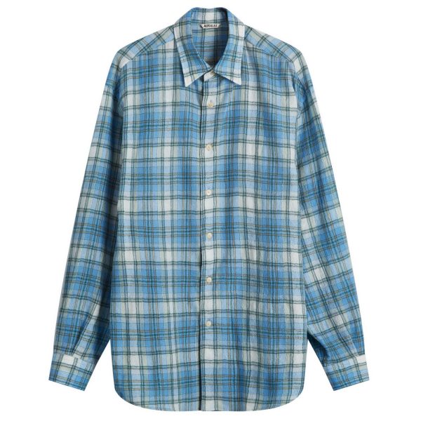 Auralee Wool Check Shirt